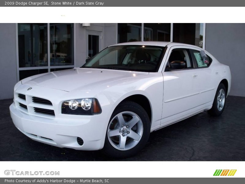 Stone White / Dark Slate Gray 2009 Dodge Charger SE