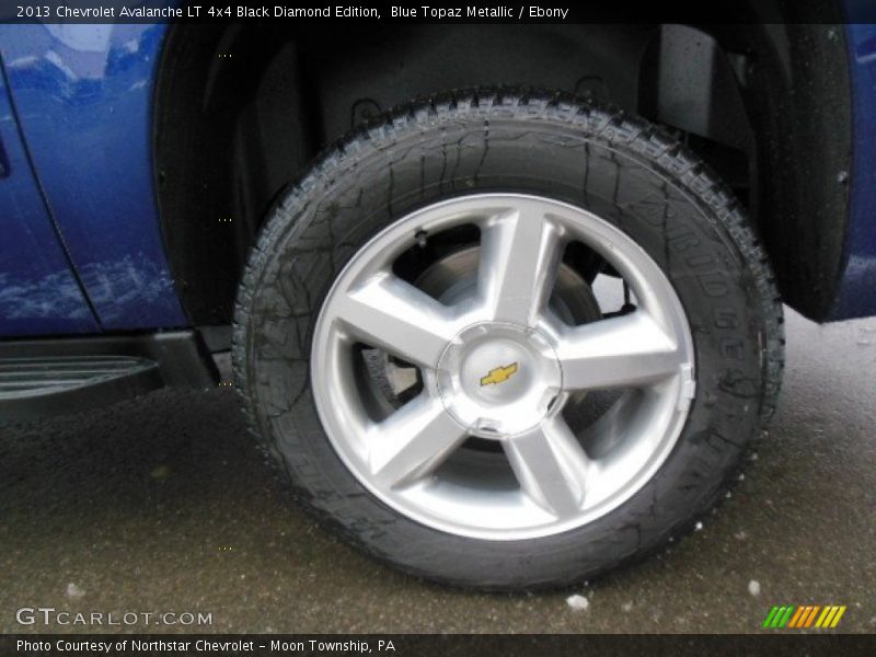 Blue Topaz Metallic / Ebony 2013 Chevrolet Avalanche LT 4x4 Black Diamond Edition