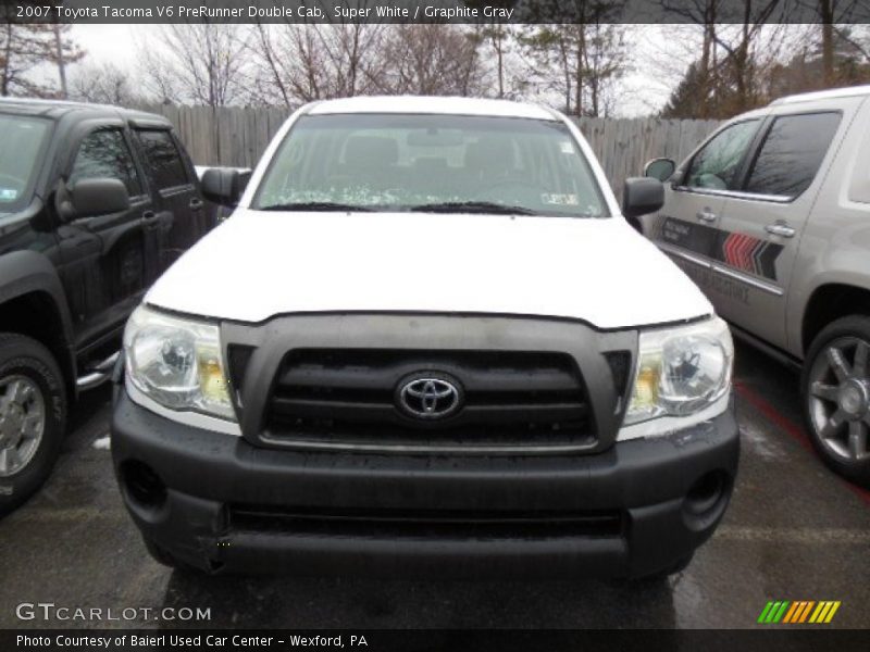 Super White / Graphite Gray 2007 Toyota Tacoma V6 PreRunner Double Cab