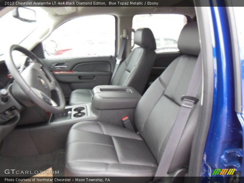 Blue Topaz Metallic / Ebony 2013 Chevrolet Avalanche LT 4x4 Black Diamond Edition