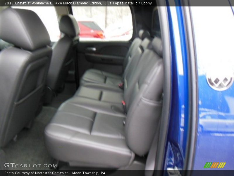 Blue Topaz Metallic / Ebony 2013 Chevrolet Avalanche LT 4x4 Black Diamond Edition