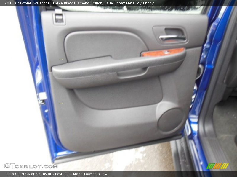 Blue Topaz Metallic / Ebony 2013 Chevrolet Avalanche LT 4x4 Black Diamond Edition