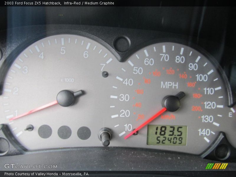 Infra-Red / Medium Graphite 2003 Ford Focus ZX5 Hatchback