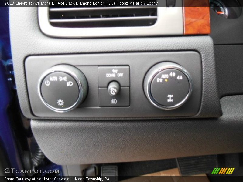 Blue Topaz Metallic / Ebony 2013 Chevrolet Avalanche LT 4x4 Black Diamond Edition