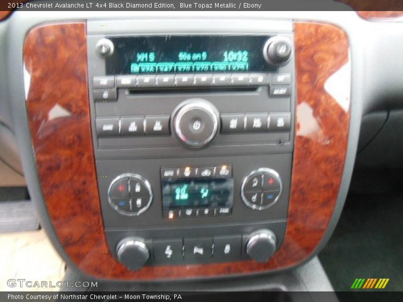 Blue Topaz Metallic / Ebony 2013 Chevrolet Avalanche LT 4x4 Black Diamond Edition