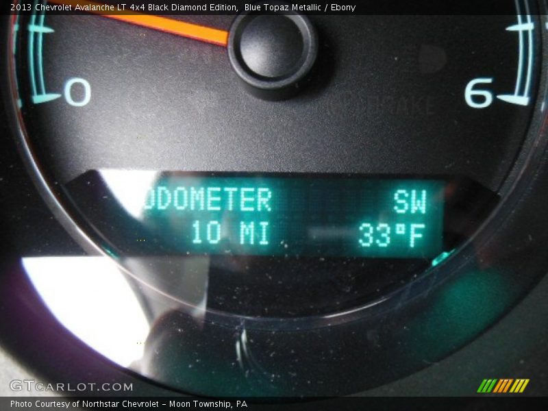 Blue Topaz Metallic / Ebony 2013 Chevrolet Avalanche LT 4x4 Black Diamond Edition