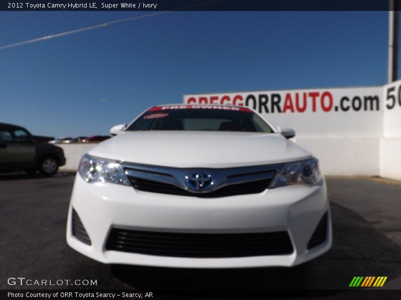 Super White / Ivory 2012 Toyota Camry Hybrid LE