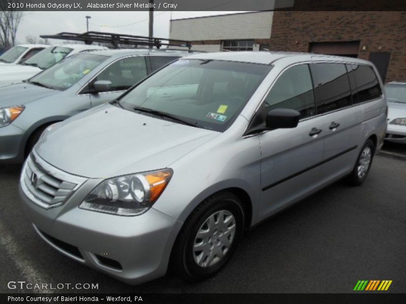 Alabaster Silver Metallic / Gray 2010 Honda Odyssey LX