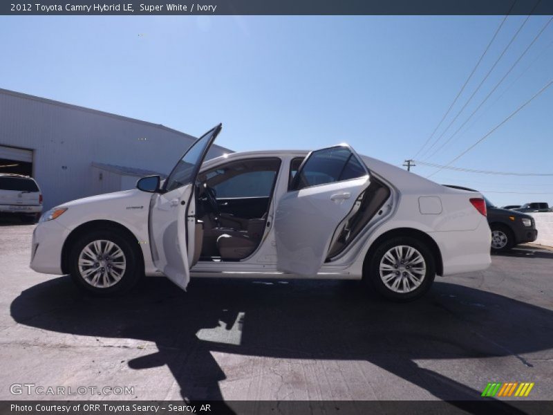 Super White / Ivory 2012 Toyota Camry Hybrid LE