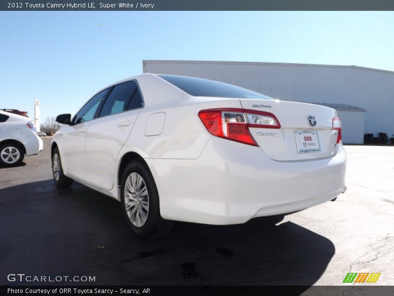 Super White / Ivory 2012 Toyota Camry Hybrid LE