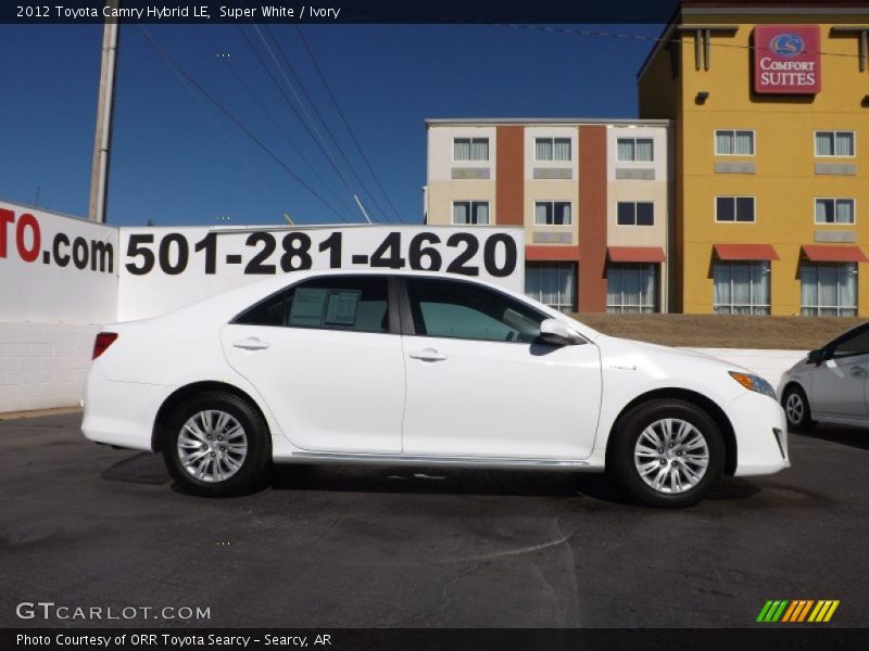 Super White / Ivory 2012 Toyota Camry Hybrid LE