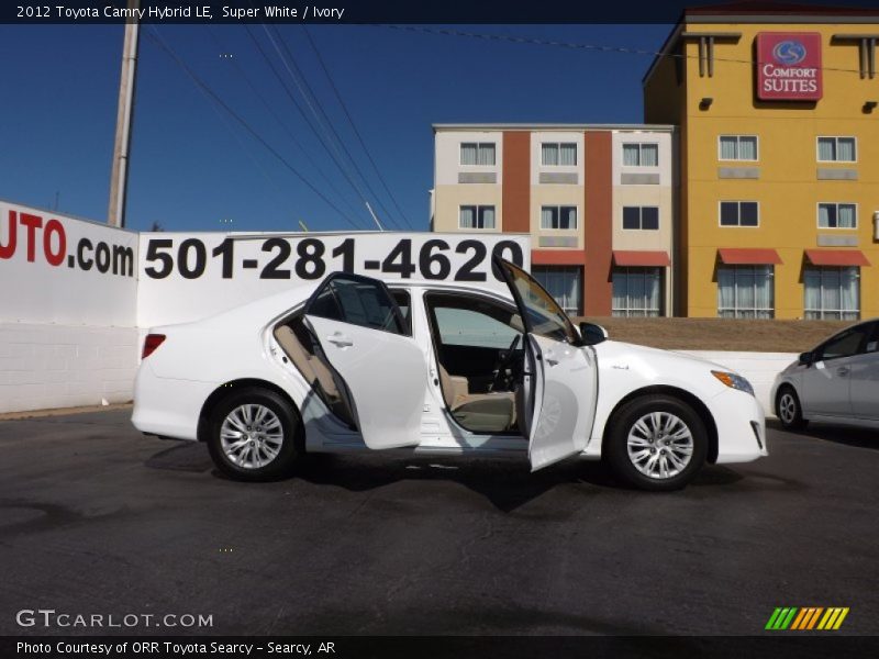 Super White / Ivory 2012 Toyota Camry Hybrid LE