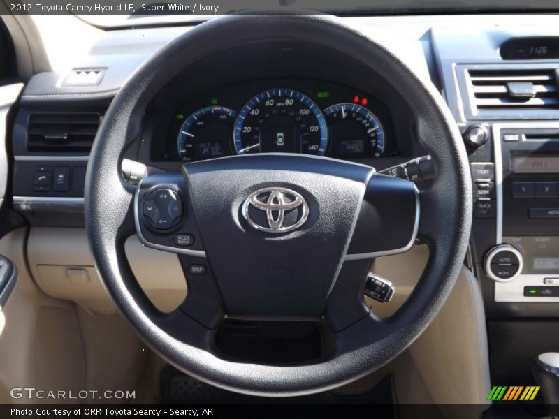 Super White / Ivory 2012 Toyota Camry Hybrid LE