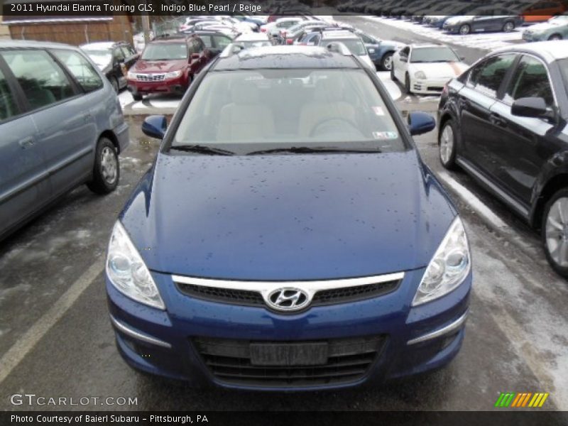 Indigo Blue Pearl / Beige 2011 Hyundai Elantra Touring GLS