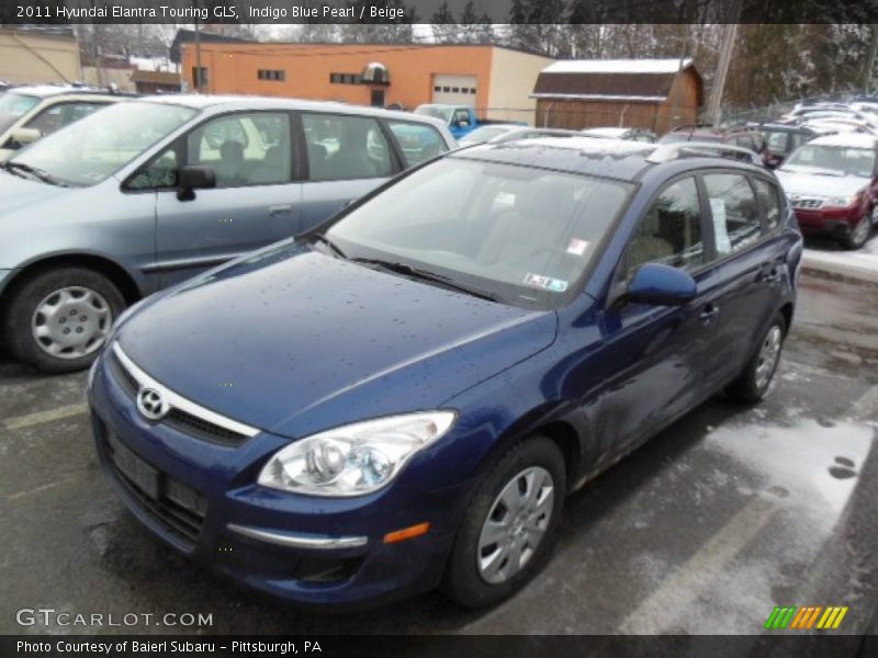 Indigo Blue Pearl / Beige 2011 Hyundai Elantra Touring GLS