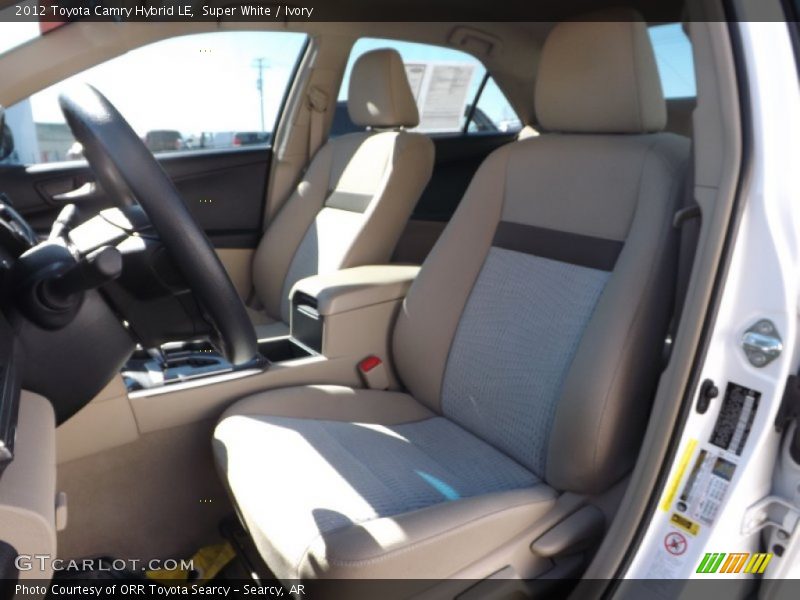 Super White / Ivory 2012 Toyota Camry Hybrid LE