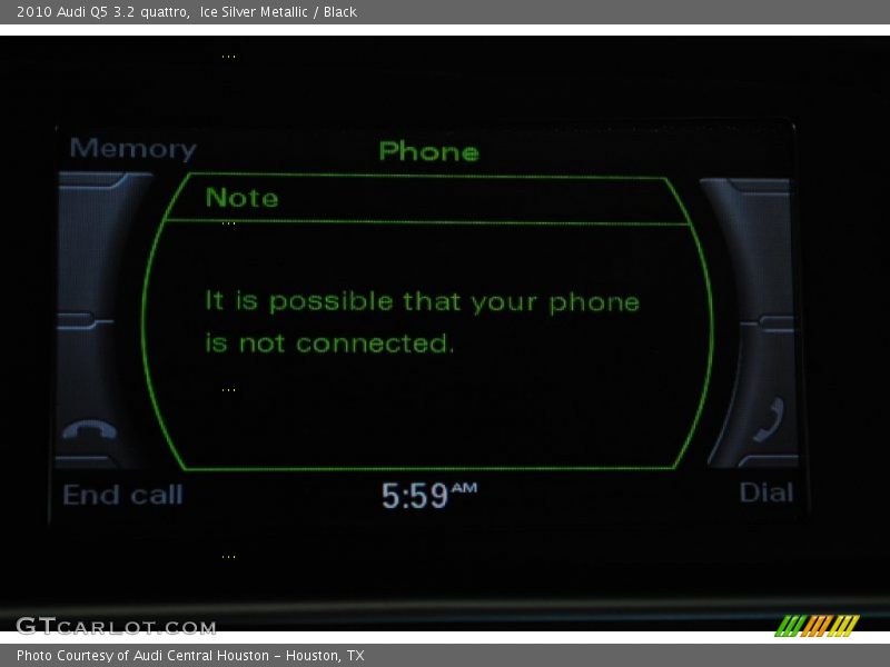 Ice Silver Metallic / Black 2010 Audi Q5 3.2 quattro