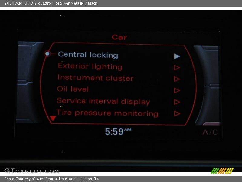 Ice Silver Metallic / Black 2010 Audi Q5 3.2 quattro