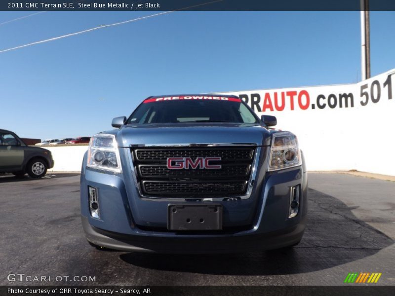 Steel Blue Metallic / Jet Black 2011 GMC Terrain SLE