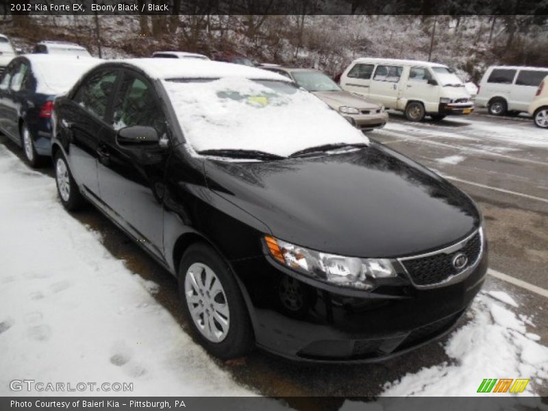 Ebony Black / Black 2012 Kia Forte EX