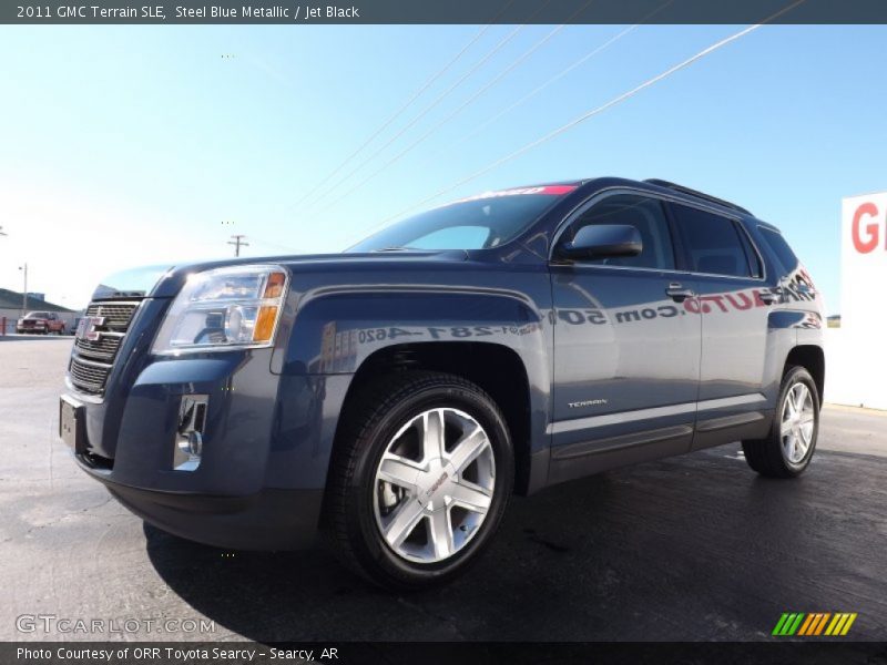 Steel Blue Metallic / Jet Black 2011 GMC Terrain SLE