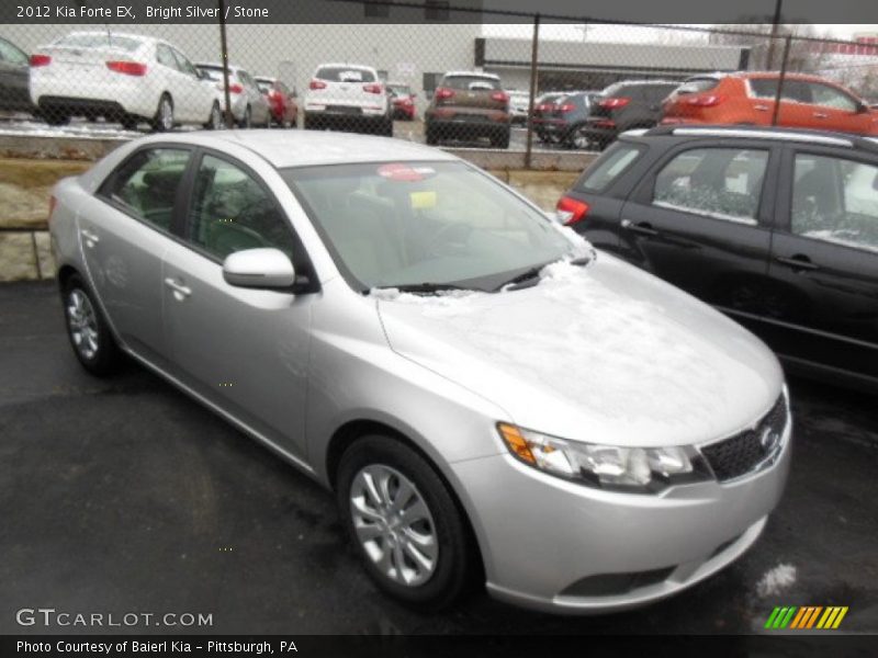 Bright Silver / Stone 2012 Kia Forte EX