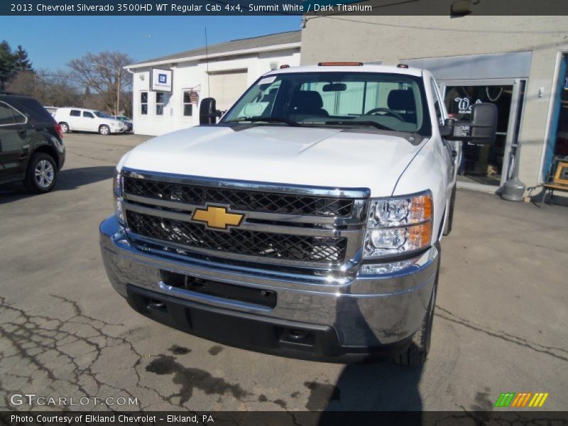 Summit White / Dark Titanium 2013 Chevrolet Silverado 3500HD WT Regular Cab 4x4