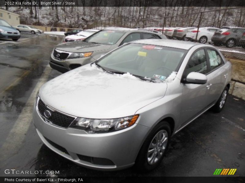 Bright Silver / Stone 2012 Kia Forte EX