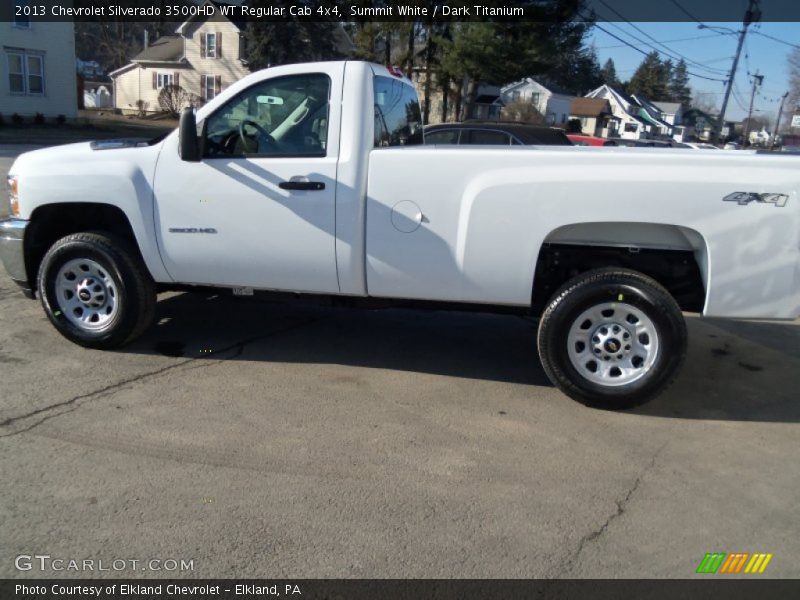 Summit White / Dark Titanium 2013 Chevrolet Silverado 3500HD WT Regular Cab 4x4