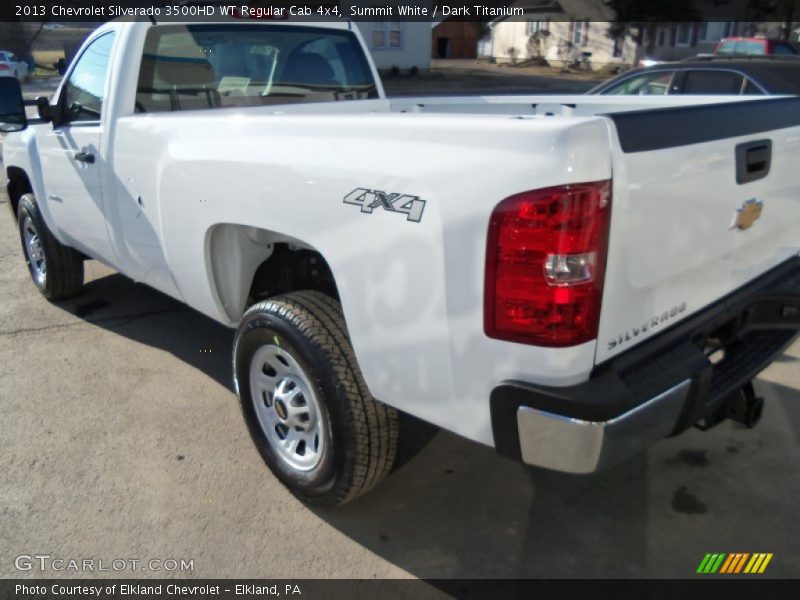 Summit White / Dark Titanium 2013 Chevrolet Silverado 3500HD WT Regular Cab 4x4