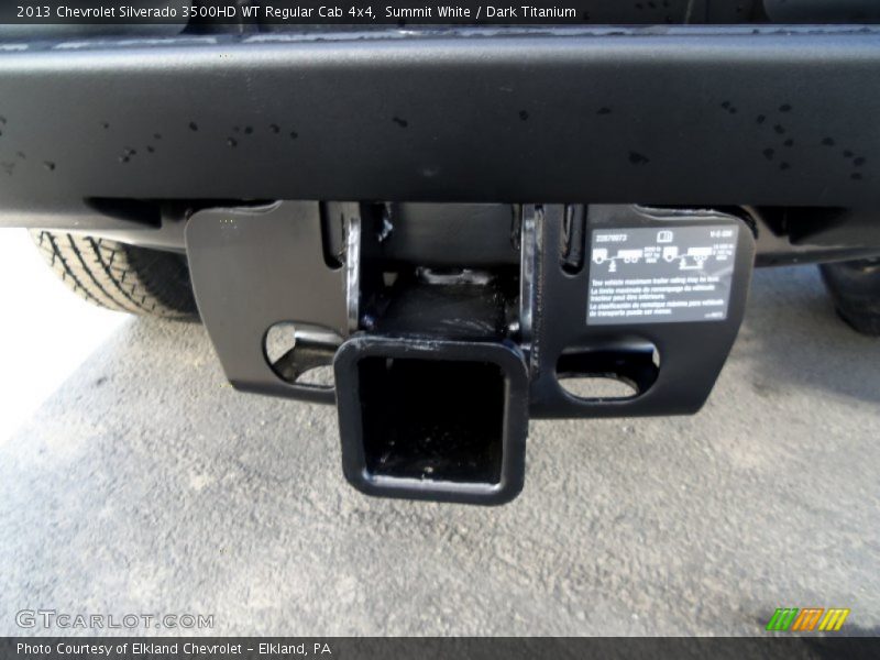 Summit White / Dark Titanium 2013 Chevrolet Silverado 3500HD WT Regular Cab 4x4
