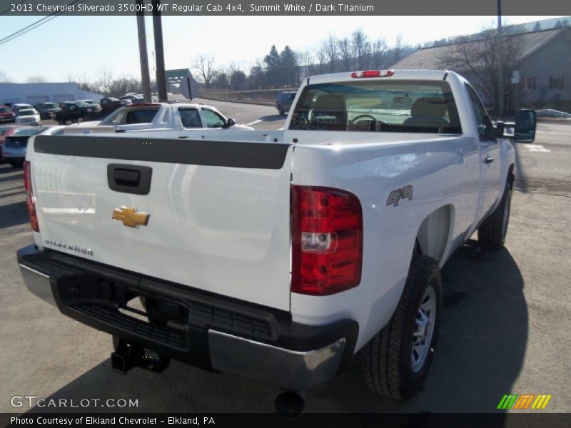 Summit White / Dark Titanium 2013 Chevrolet Silverado 3500HD WT Regular Cab 4x4