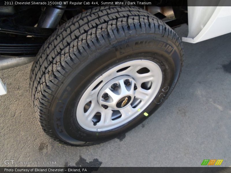 Summit White / Dark Titanium 2013 Chevrolet Silverado 3500HD WT Regular Cab 4x4