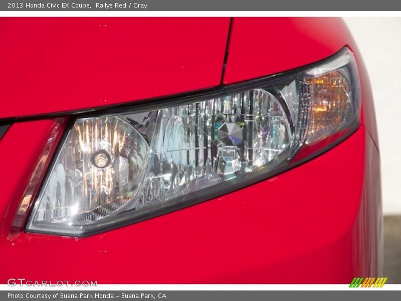 Rallye Red / Gray 2013 Honda Civic EX Coupe