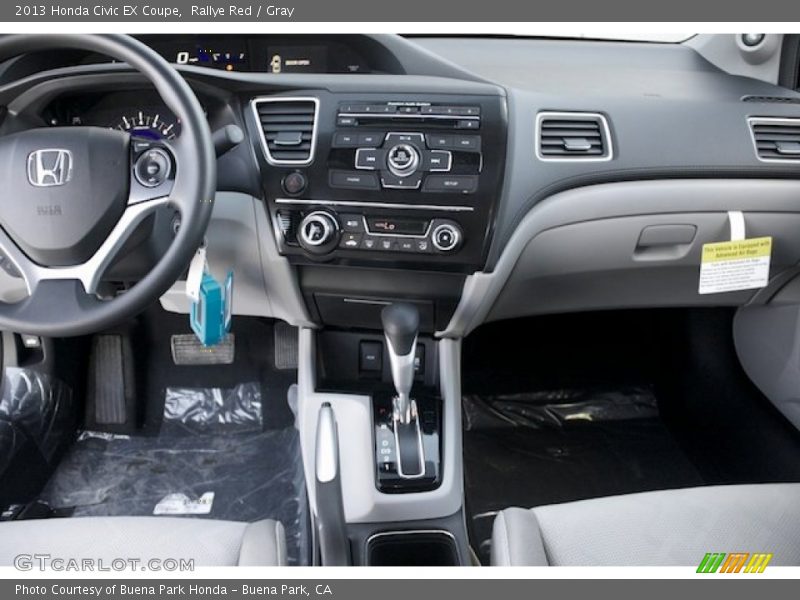 Rallye Red / Gray 2013 Honda Civic EX Coupe