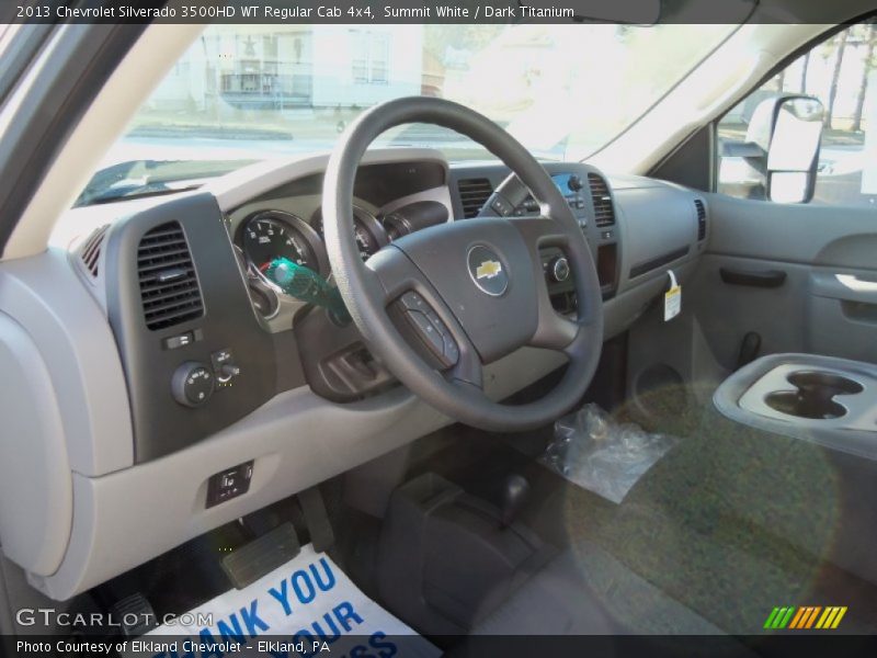 Summit White / Dark Titanium 2013 Chevrolet Silverado 3500HD WT Regular Cab 4x4