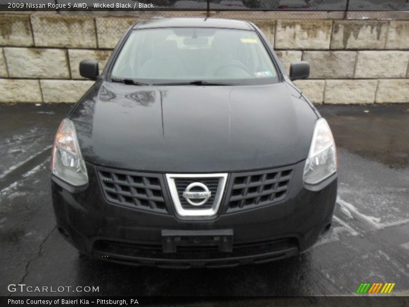 Wicked Black / Black 2009 Nissan Rogue S AWD