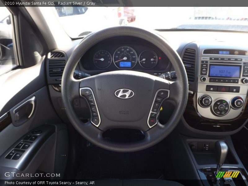 Radiant Silver / Gray 2010 Hyundai Santa Fe GLS