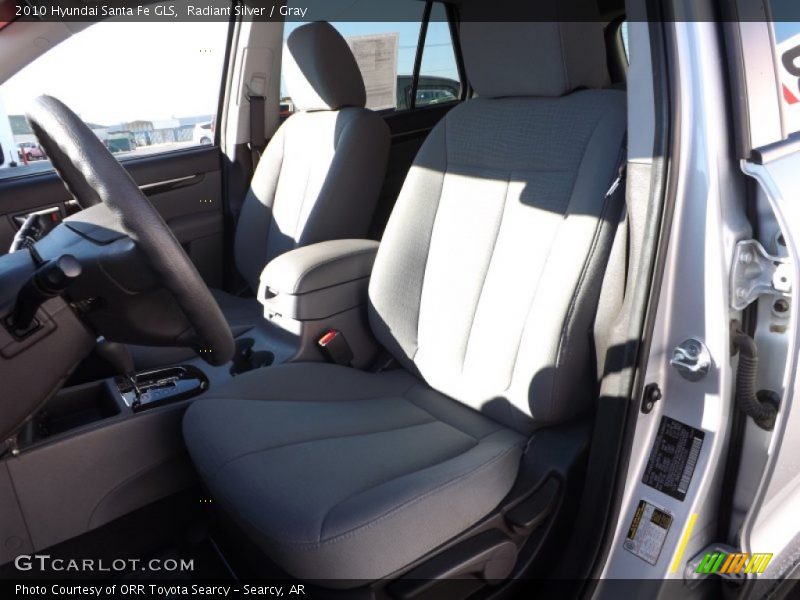 Radiant Silver / Gray 2010 Hyundai Santa Fe GLS