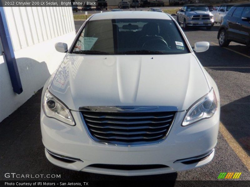 Bright White / Black 2012 Chrysler 200 LX Sedan