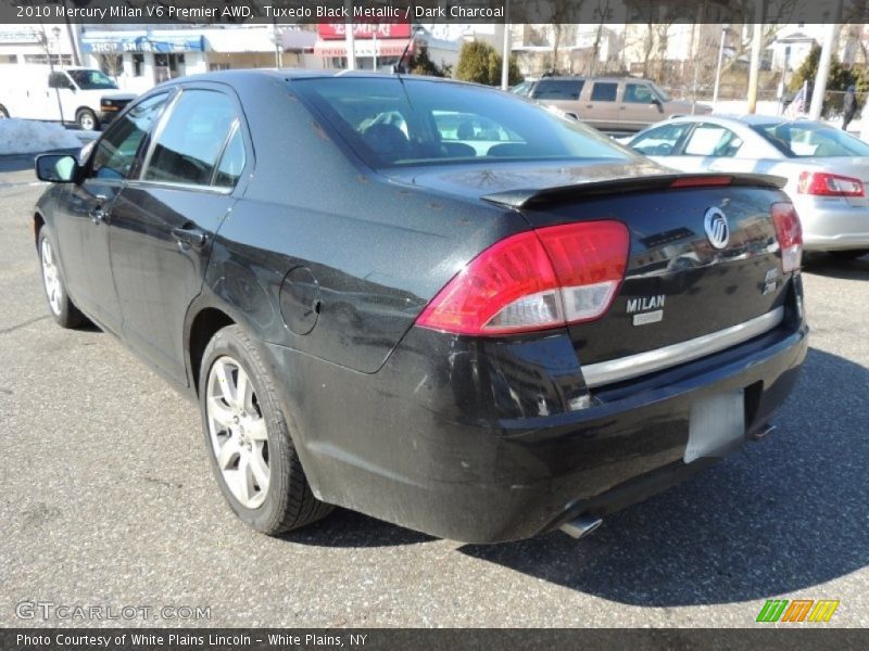 Tuxedo Black Metallic / Dark Charcoal 2010 Mercury Milan V6 Premier AWD