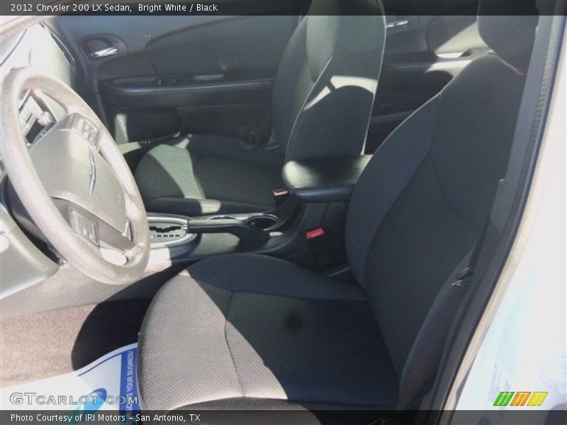 Bright White / Black 2012 Chrysler 200 LX Sedan