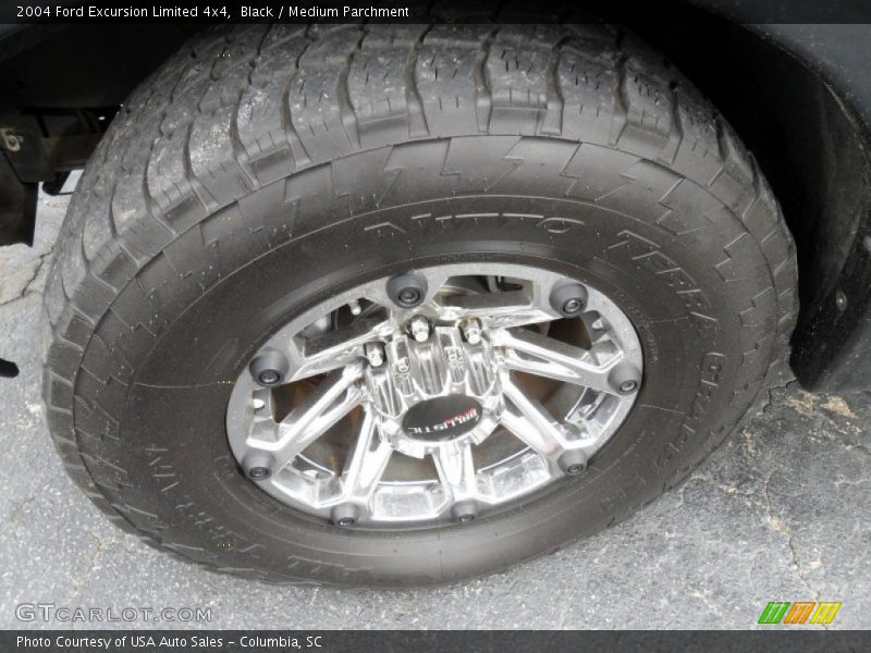 Black / Medium Parchment 2004 Ford Excursion Limited 4x4