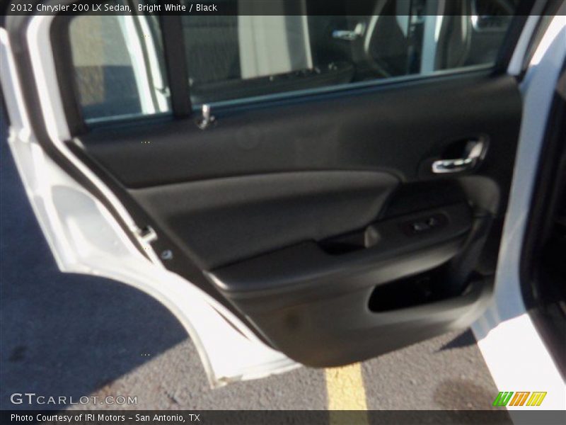 Bright White / Black 2012 Chrysler 200 LX Sedan