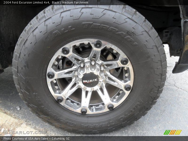 Black / Medium Parchment 2004 Ford Excursion Limited 4x4