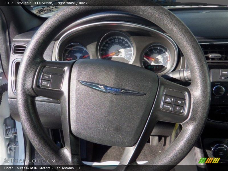 Bright White / Black 2012 Chrysler 200 LX Sedan