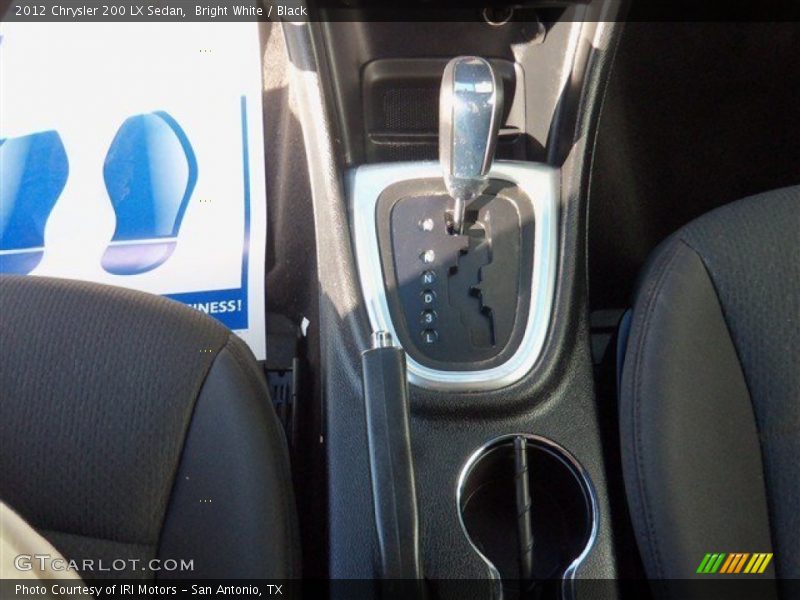 Bright White / Black 2012 Chrysler 200 LX Sedan