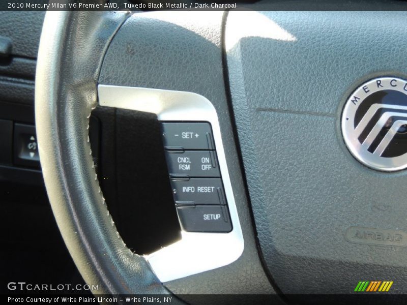 Tuxedo Black Metallic / Dark Charcoal 2010 Mercury Milan V6 Premier AWD