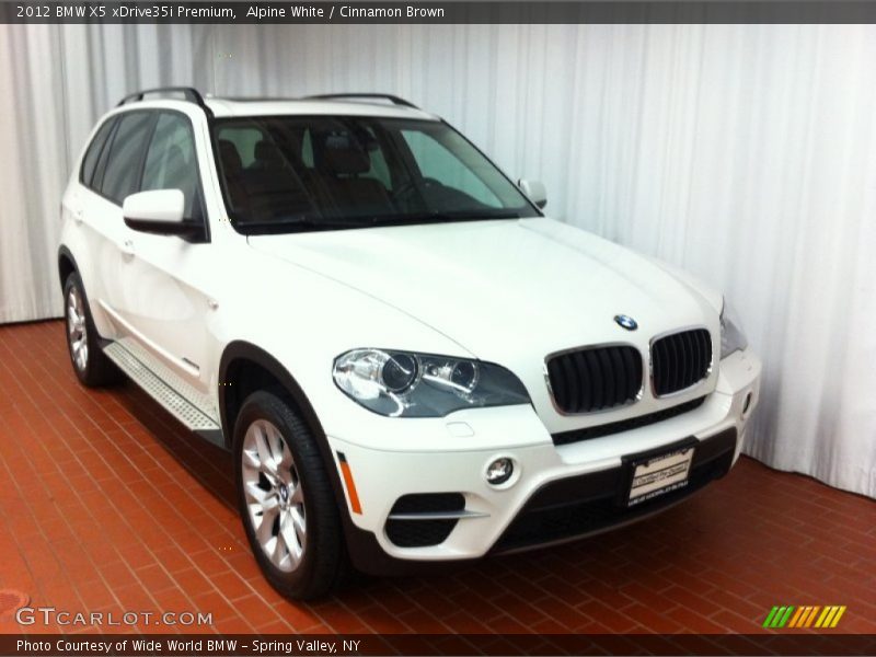 Alpine White / Cinnamon Brown 2012 BMW X5 xDrive35i Premium
