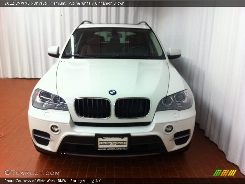Alpine White / Cinnamon Brown 2012 BMW X5 xDrive35i Premium